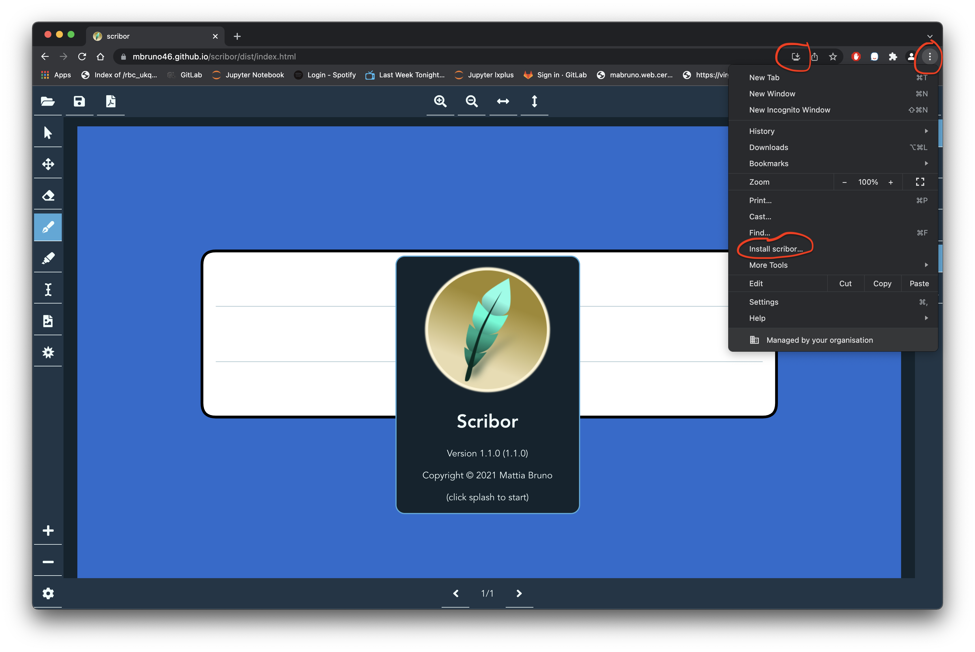 Chrome install